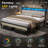 Tryston King Bed Frame With Led Lights & 2 Storage Drawers, White-1879529344-1925215925