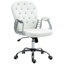 Vinsetto Velvet Desk Chair with Tufted Backrest and Padded Armrest-1863667538-1844326925