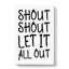 Let It All Out - Wrapped Canvas-61881808