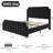King/Queen Size Platform Bed Frame, Upholstered Bed Frame with Vertical Channel Tufted Headboard & Footboard-1613864352-1613864286