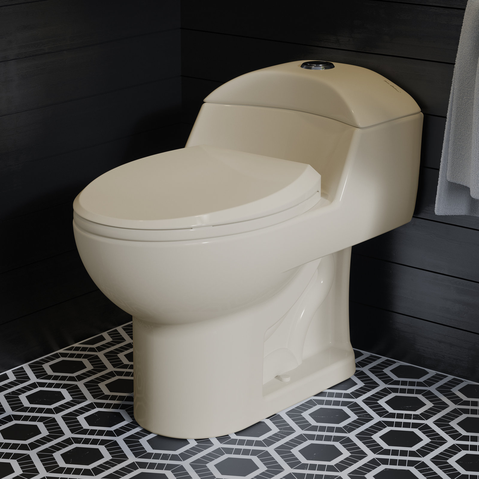 Château 1-Piece Dual-Flush Toilet, Bisque