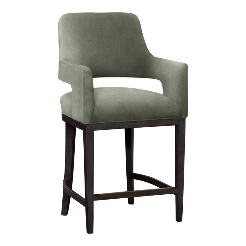 Tabouret de bar et de comptoir Josie, Gris anthracite, Saule 9953, Tabouret de comptoir (siège d'une hauteur de 26,5