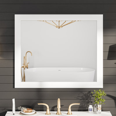 Schweitzer Modern & Contemporary Beveled Bathroom/Vanity Mirror