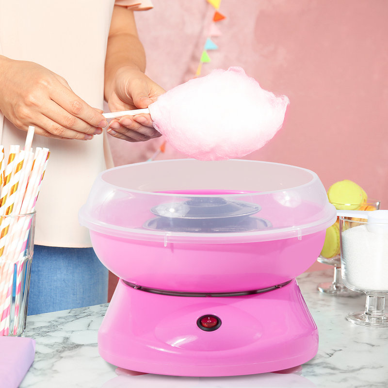 HOMCOM Cotton Candy Machine Electric Candy Sugar, Pink