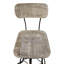 Tabouret de bar pivotant à dossier arrondi moderne noir P 18,5 po x l 16,25 po x H 38,25 po-35291654