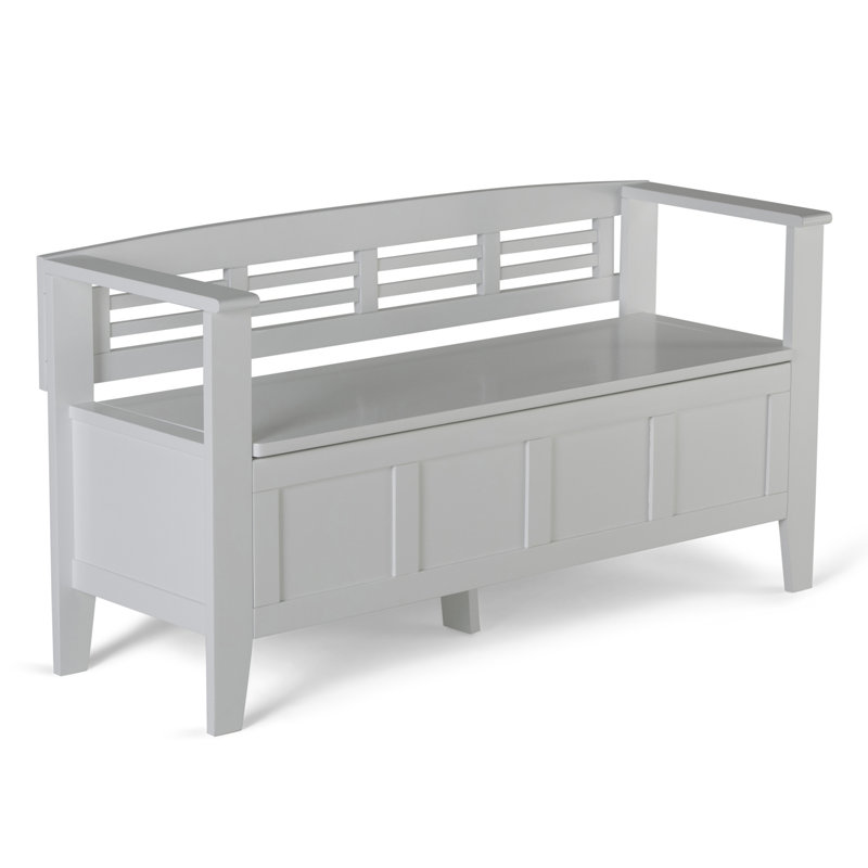 Banc de rangement pour hall d'entrée, Blanc
