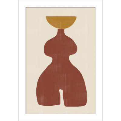 Vase No 11 by The MIUUS STUDIO Wood Framed Wall Art Print