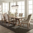 Seidman 6 - Person Extendable Trestle Dining Set