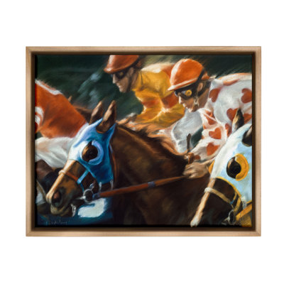 " Equestrian Jockeys Racing " by Kim McElroy