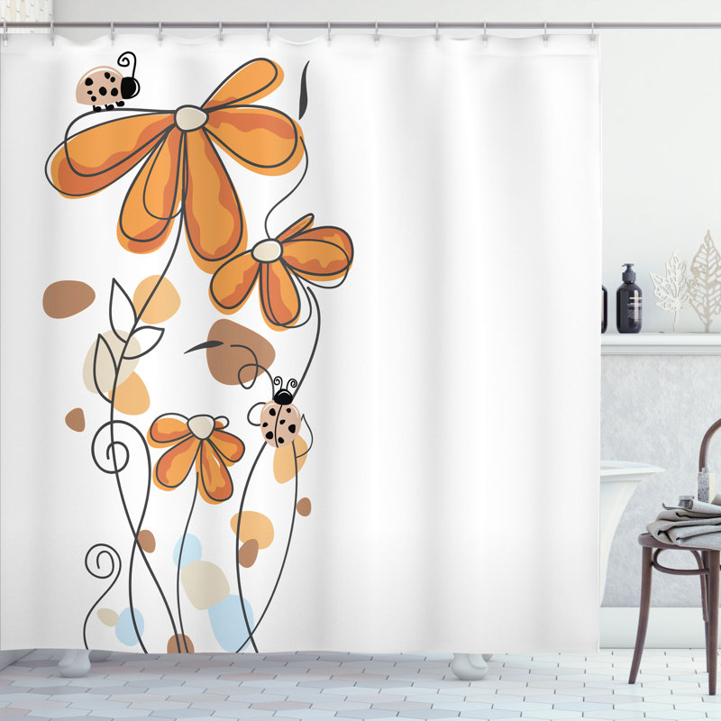 Ensemble de rideau de douche Kids, 69"H x 75"W, Abricot chameau