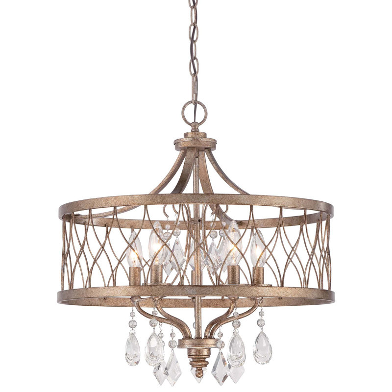 Donohoe 5 - Light Dimmable Drum Chandelier