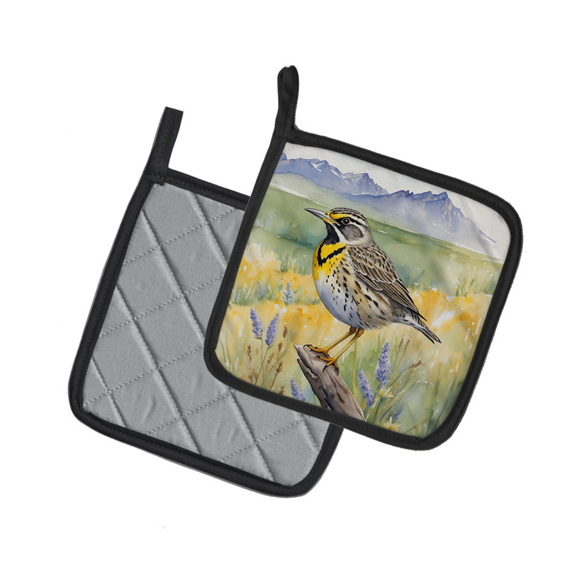 Paire de supports à casserole Wyoming Western Meadowlark