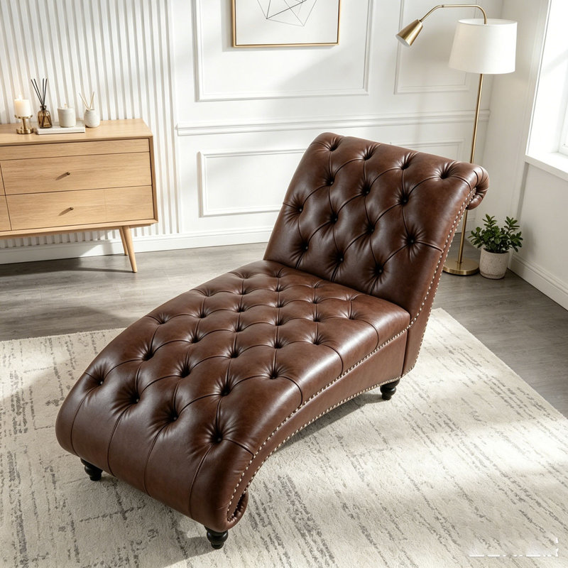 Chaise longue sans accoudoirs, Dark Brown