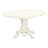 7 Piece Dining Room Furniture Set consists of an Oval Wooden Table with Butterfly Leaf and 6 White Faux Leather Parson Dining Chairs, 42x60 Inch, Linen White-714733450-797598330-797861547