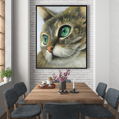 «Peaceful Cat Portrait» sur toile