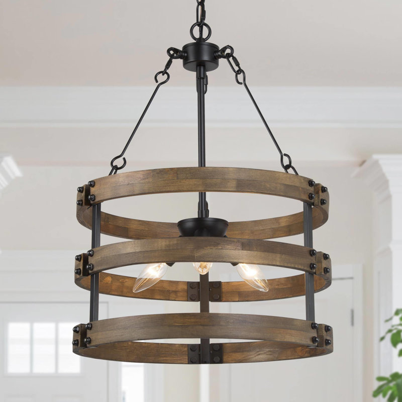 Lustre cylindrique unique / remarquable à 3 lumières pour la salle à manger