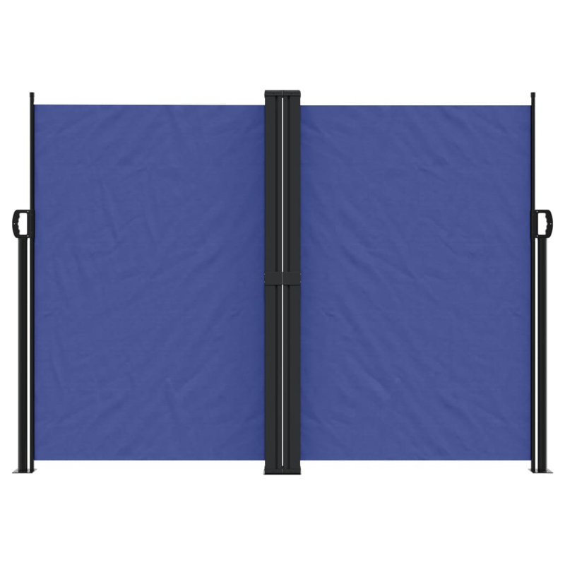 Symple Stuff Retractable Side Awning, Blue, 180cm H x 1200cm W