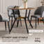Lamberto Round Metal Base Dining Table-466641099