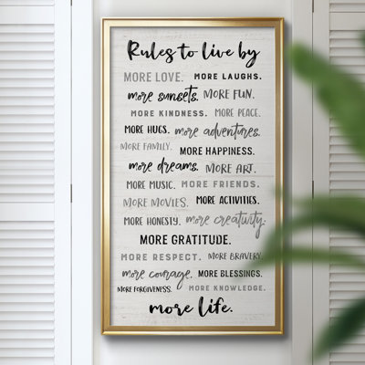 " Rules To Live By "