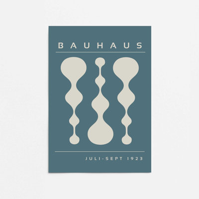 Strom Blue Retro Bauhaus, affiche II
