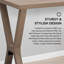 Table d'ordinateur en bois Sunjoy