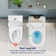 Smart Bidet Toilets, Auto Flush Heated Seat Warm Wash Dry Remote Control