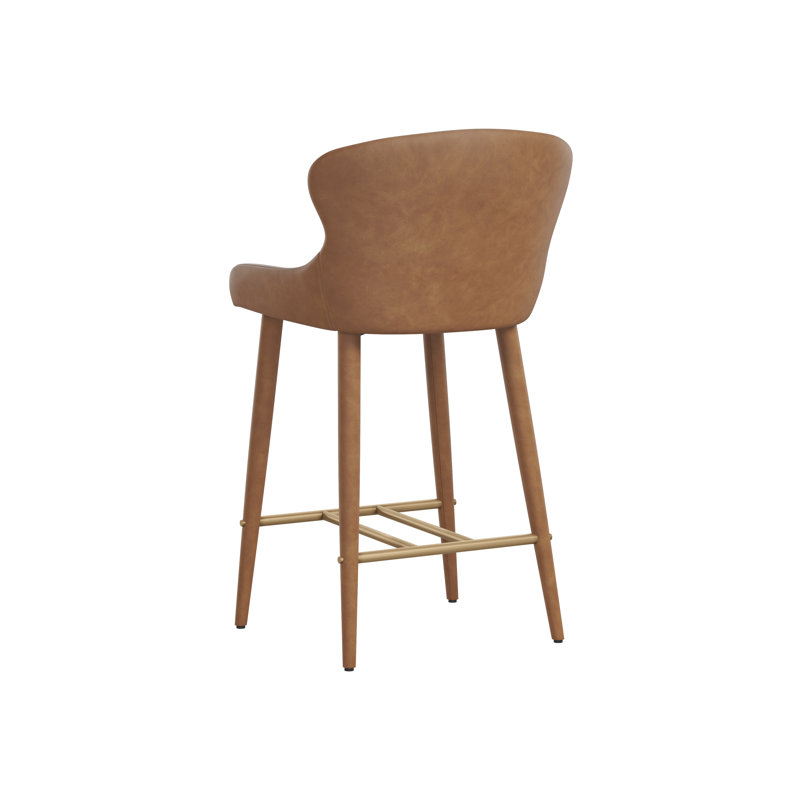 EVORA Upholstered Stool with Metal Frame