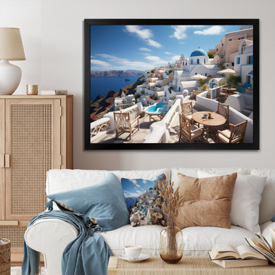 «Grèce Santorini Dreams II», reproduction sur toile