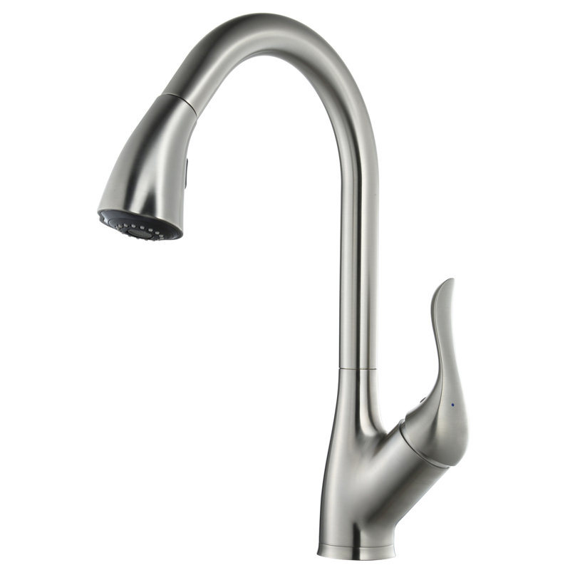 Robinet de cuisine rétractable à poignée simple