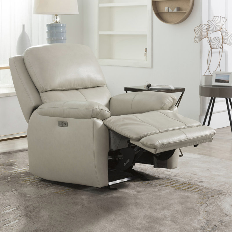 Musso Genuine Leather Dual-Power Standard Recliner