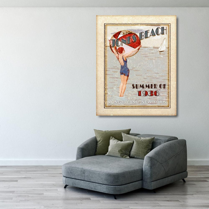 Jones Beach, 35" H x 28" W