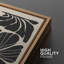 Abstrait botanique, "Boho, art floral noir et beige, images murales abstraites de style Mid-Century, impression sur toile encadrée, 2 pièces"-91069174-91069173