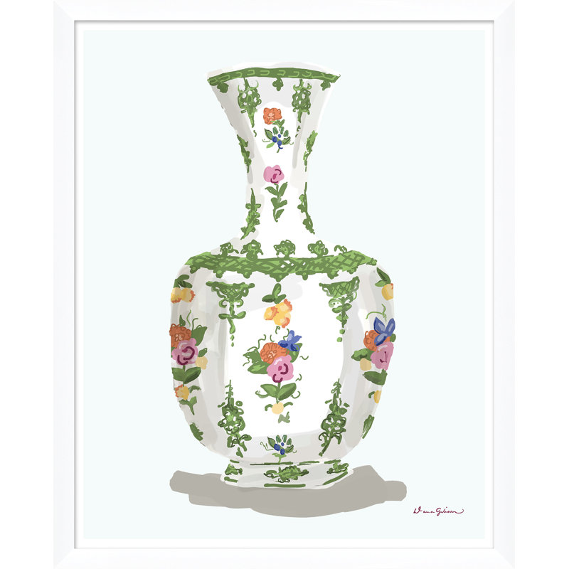 «Vase Series» par Dana Gibson - Peinture encadrée sur papier