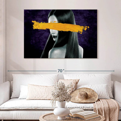 Coup de pinceau jaune Leisha