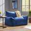 Large Velvet Bean Bag Chair Lounge Floor Chair Memory Foam Filled with Solid Microfiber Cover