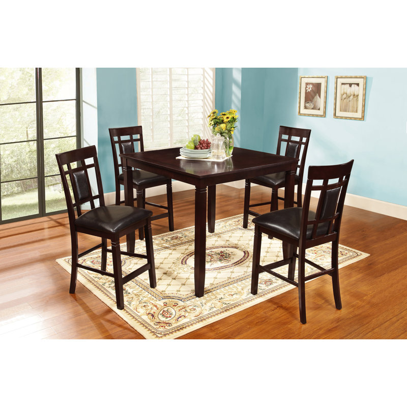 Obyrne 4 - Person Four Leg Base Dining Set