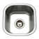 Houzer 17 in Stainless Square Undermount 8 in Deep Bar Sink with Strainer, Grid - MS-1708-C