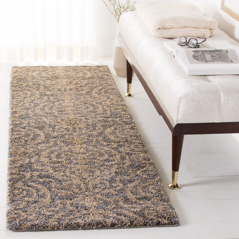 Ellyona Shag Performance Floral Rug, Runner 2'3" x 9'