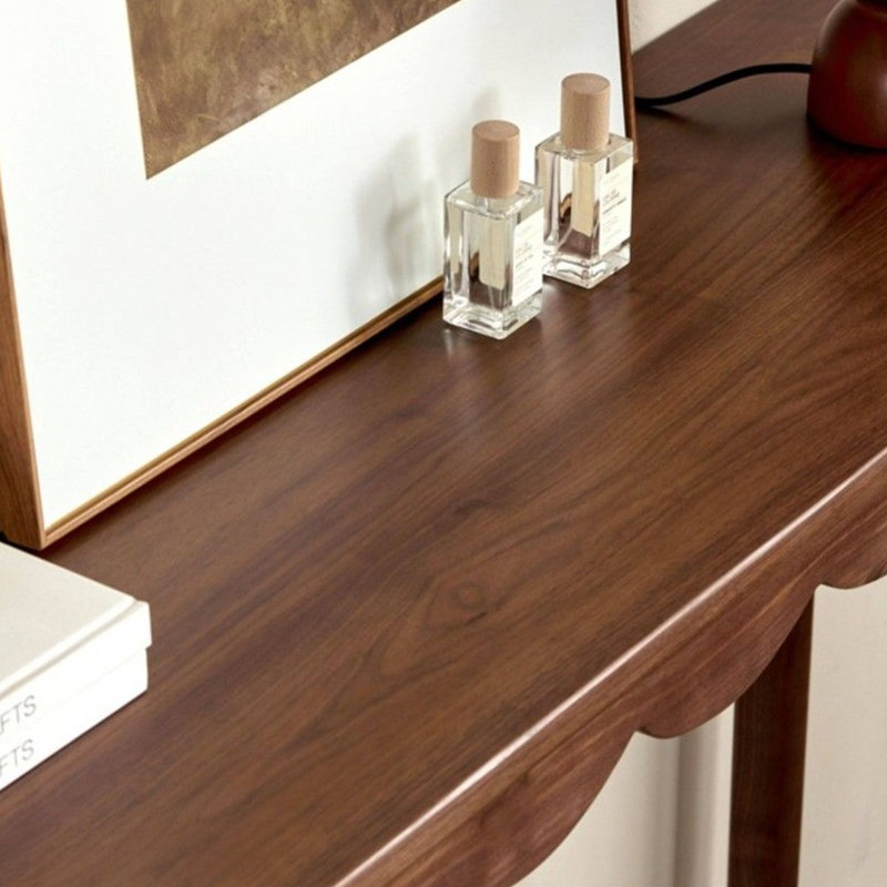 Console en bois massif de style français, H 34,6 po x l 55 po x P 13,7 po