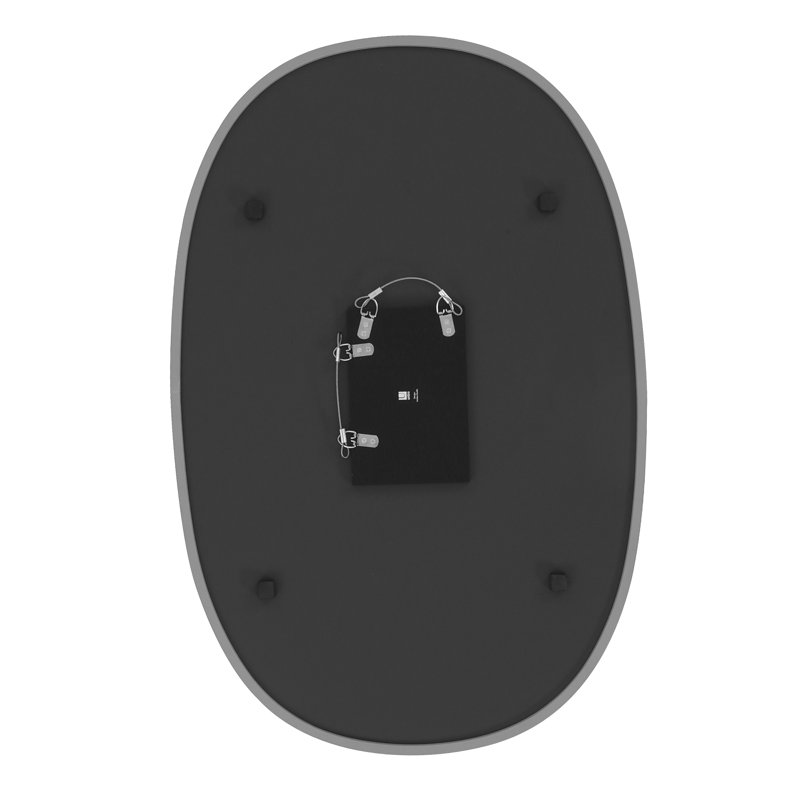 Umbra Hub Oval Wall Mirror, Grey