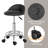Clairann Backed Adjustable Height Ergonomic Lab Stool with Footrest and Removable Casters/Wheels