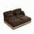 Chenille brun est en rupture de stock