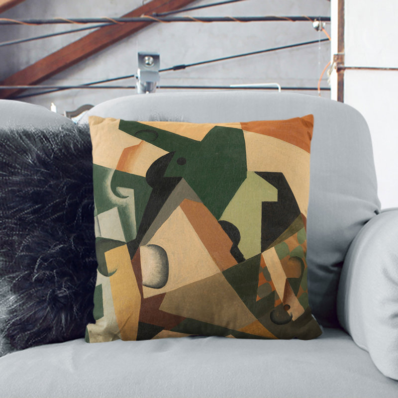 Square Cushion, White, 40cm H x 40cm W x 15cm D