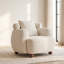 Fauteuil d'appoint en nuage doux, chaise moderne en chenille de 38 pouces pour la maison