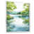 White Floater Framed