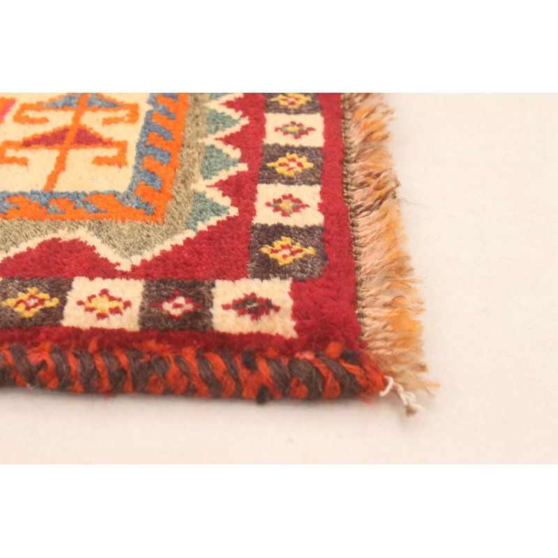 Danuel One-of-a-Kind 4'11" X 7'8" 1990s Wool Area Rug in Burgundy