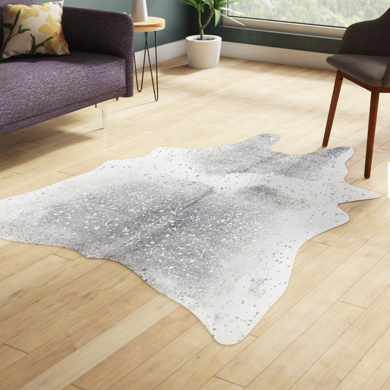 Terrazas Performance Cowhide Animal Print Indoor Rug, Rectangle 6'2" x 8'