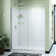 Flex 60" W x 36" D x 78" H Semi-Frameless Square Tub Enclosure with Fixed Panel and Base Included