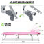 Sleepman Foldable Portable Camp Bed with Cushion and Carry Bag, 4-Position Adjustable Chaise Lounge, 330 lb Capacity Travel Cot-51342525