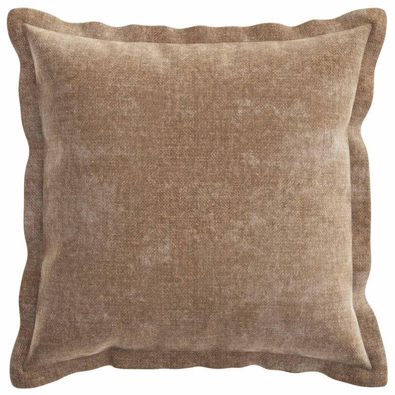  Cushion Cover HOUTEN Chenille Fabric Home Decor Textile Accessory Room, 6, 30 cm W x 30 cm D, Brown